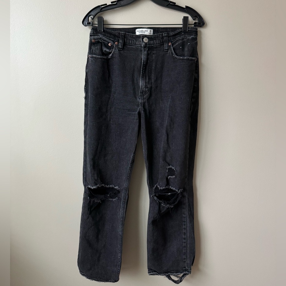 Abercrombie & Fitch The Ankle Straight Ultra High Rise Curve Love